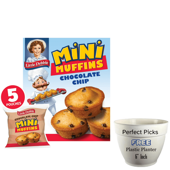 Little Debbie Chocolate Chip Mini Muffins, 8.44 oz (5 Count)