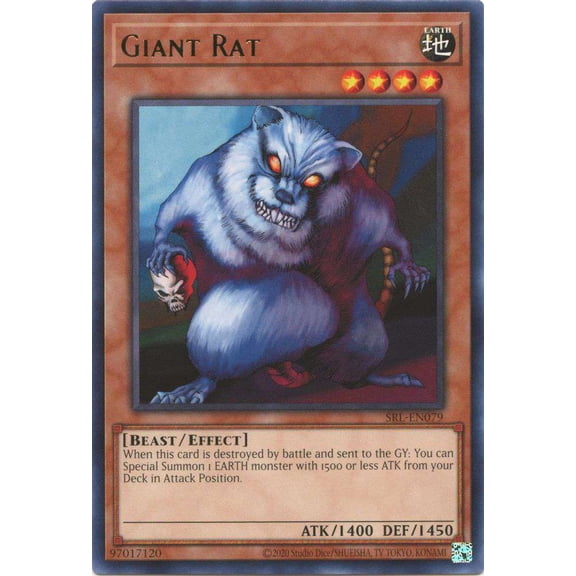 YuGiOh Spell Ruler 25th Anniversary Rare Giant Rat SRL-EN079
