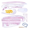 thumbnail image 1 of Practical Fashion Ruler Set -Fashion Pattern Design Ruler- Sewing Pattern with Stitching Wheel Tool for Designing Patterns 13s/set F, 1 of 8