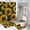 Color-3, variant on Tropical Hibiscus Palm Tree Print Shower Curtain Waterproof Bathroom Curtain Anti-slip Bath Mat Set Toilet Rugs Carpet