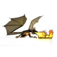 thumbnail image 2 of Dragon Burning Sign White Wall Decal Sticker by Wallmonkeys Vinyl Peel and Stick Graphic (18 in W x 11 in H), 2 of 4