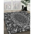 thumbnail image 3 of Ahgly Company Machine Washable Indoor Square Transitional Charcoal Black Area Rugs, 3' Square, 3 of 7