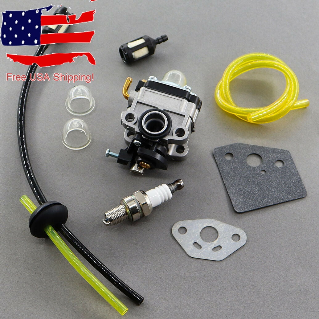 Carburetor Carb Kit For Ryobi 4 Cycle S430 Weedeater With Fuel Line Kit