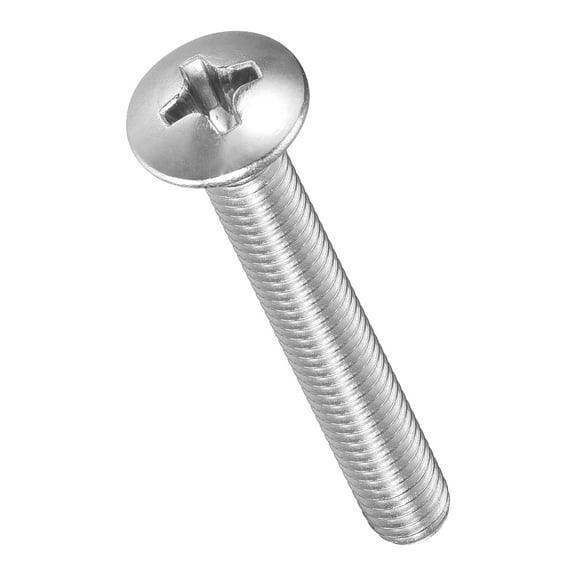 Uxcell Phillips Cross Recessed Countersunk Head Screws Bolts (M8-1.25x20) 25Pcs, 304 Stainless Steel Flat Head Screws