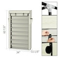 thumbnail image 3 of 10 Tiers Shoe Rack with Dustproof Cover Closet Steel Shoe Storage Cabinet Organizer, 3 of 6