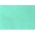thumbnail image 1 of Ahgly Company Machine Washable Indoor Rectangle Solid Turquoise Blue Modern Area Rugs, 8' x 12', 1 of 4