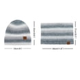 thumbnail image 2 of Gorro de invierno, conjunto de bufanda, gorros de punto cálidos, gorro de calavera, calentador de cuello, 2 of 5