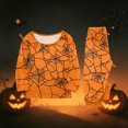 thumbnail image 6 of Matching Family Halloween PJs Pajamas Set, Cute Pumpkin Ghost Long Sleeve Loungewear Sleepwear Outfits for Family Movie Night, 6 of 6