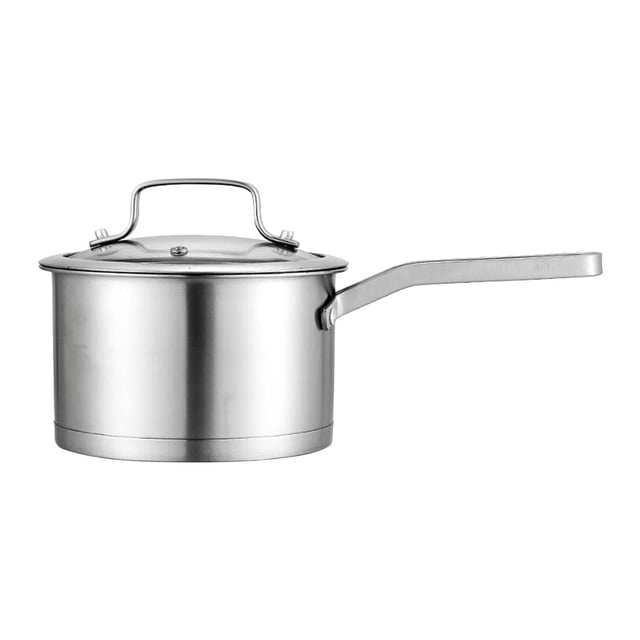 Olla de cocina, utensilios de cocina, cacerola de antiadherente, olla de leche, olla de acero inoxidable, olla para encimera de cocina, Bar Estilo C