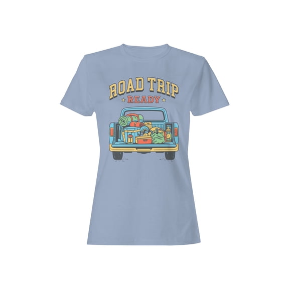 Adventure Gear Graphic Women's Light Blue T-Shirt