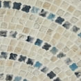 thumbnail image 6 of DecMode Beige Mother of Pearl Shell Handmade Mosaic Plate Wall Decor with Blue Accents, 6 of 14