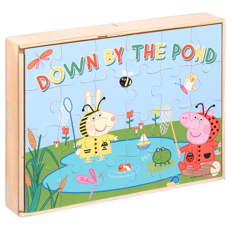Trefl Wooden Peppa Pig Puzzle – 24 Large Pieces, Rounded Edges For Kids 3+ – Safe, FSC Certified Wood