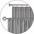 thumbnail image 2 of PowerSellerUSA Window Curtains, Set of 2 Panels Solid Thermal Insulated Window Curtains, Energy Efficient 100% Blackout Privacy Curtain, Textured Panels for Bedroom Living Room, 2 of 3
