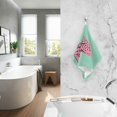thumbnail image 2 of Yayeee 100% Cotton Hand Towels for Bathroom 16" x 28" Soft Absorbent Kitchen Towel, Pink Cheetah, 2 of 7