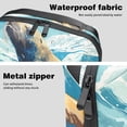 thumbnail image 4 of Sea Lion Digital Travel Bag Cord Organizer Hard Drive Bags Waterproof Oxford Cloth Cord Storage Organizer Box 5.9x9.44x3.14 in Black Digital Electronic Accessories Organizer Bag, 4 of 6