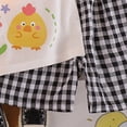 thumbnail image 5 of Emitonse Toddler Baby Girl Summer Clothes Fashion Casual Toddler Baby Girl Summer Clothes 1st 2nd 3rd 4th Birthday Outfit Ruffle Short Sleeve Shirt Gingham Shorts Set Black,12-18 Months, 5 of 6