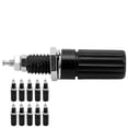 thumbnail image 1 of Banana Jack Socket, 10Pcs 4mm Copper + ABS Banana Plug Connector Flexible  For Circuit Red,Black, 1 of 8