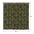 thumbnail image 5 of Waterproof Dark Striped Abstract Sunflower Shower Curtain 72x72 Inch Boho Style Polyester Unique Shower Curtain for Bathroom Hotel Home Decor with 12 Plastic Hooks, 5 of 5