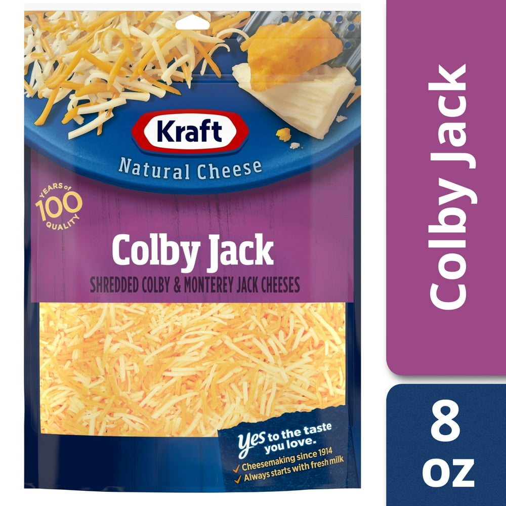 Kraft Colby Jack Shredded Cheese, 8 oz Bag