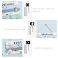 thumbnail image 3 of Letrero De Bienvenida Náutico Del Océano Mediterráneo De Madera Con Concha De Pez Estrella Para La Decoración De La Puerta De La Tienda De La Barra Del Hogar ANGGREK Cartel de bienvenida náutico de madera, 3 of 7