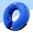 thumbnail image 4 of MasteelfCA Inflatable Pet Supplies Cat Dog Recovery Wound Healing Protective Collar Anti-bite PVC Comfortable Collar - Size L (Blue), 4 of 7