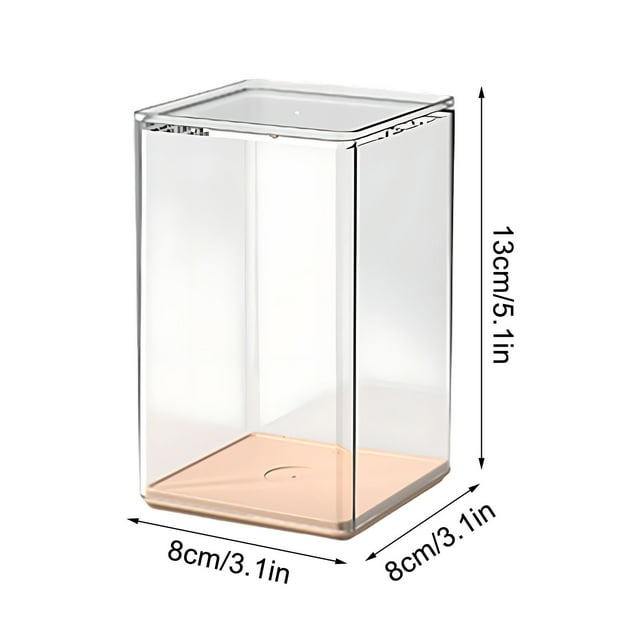 Boîte de Rangement en Plastique, Lot de 4, Transparente, pour Jouets Figurines, Boîte de Rangement pour Figurines, Rangement pour Jouets