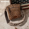 thumbnail image 3 of Montana West Multi Zip Pocket Large Crossbody Bag With Guitar Strap, C-Leopard, 3 of 7