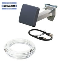 PRO 600 Sirius XM Radio Amplified Outdoor Antenna w/ 50' White RG-6 Cable