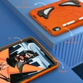 thumbnail image 3 of Dteck iPad 10th Generation Case iPad 10.9 Case 2022 New iPad 10th Gen Case for Kids 10.9 Inch Shockproof Protective Cover with Pencil Holder & Shoulder Strap & Kickstand for Kids ChildreOrange + Black, 3 of 9