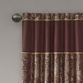 thumbnail image 3 of Madison Park Aubrey Adult Paisley 50" x 84" Jacquard Curtain Panel Pair for Indoor Living Room in Burgundy, 3 of 5