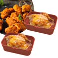 thumbnail image 1 of MesaSe 2Pcs Air Fryer Silicone Pot avec Poignée Réutilisable Air Friteuse Doublure Résistant à la Chaleur Air Friteuse Panier en Silicone Rectangle Cuisson Pan Air Fryer Accessoires Doublures pour Air Friteuse Four Micro, 1 of 11