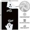 thumbnail image 4 of Halloween Kitchen Towels Set of 2 Black and White Ghost Dish Towel Tea Towels for Kitchen 16x26 Inch Absorbent Drying Cloth Cooking Baking Cleaning, 4 of 6