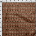 thumbnail image 4 of oneOone Georgette Viscose Brown Fabric Ikat Sewing Fabric By The Yard Printed Diy Clothing Sewing Supplies 42 Inch Wide, 4 of 4
