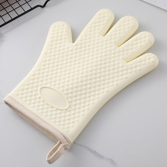 RXIRUCGD Silicone Oven Mitts with Heat-Resistant Protection for Baking and Cooking Non-Slip Grip for Secure Handling of Hot Dishes and Pans Easy to Clean and Flexible for Multi-Purpose Use