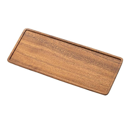 

Wooden Large Serving Tray Rectangular Coffee Dinner Food Trays 25x12x1.2cm
