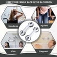 thumbnail image 1 of Barra de apoyo para ducha de 12" con ventosa para ducha, manija de seguridad para baño, 1 of 2
