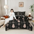 thumbnail image 4 of Feelyou Halloween Ghost Kid Queen Comforter Set, Boho Western Aztec Bedding Set, 3pcs, 4 of 8