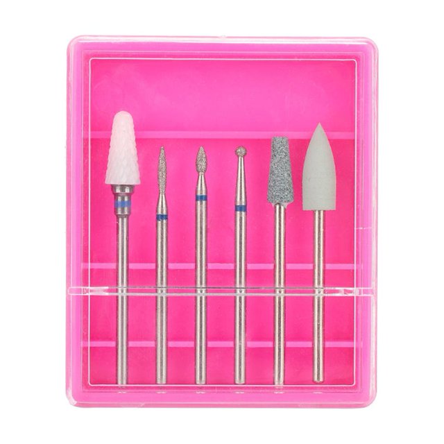 6 Unids Brocas de Acero Inoxidable Zhivalor Accesorio de Manicura