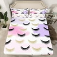 thumbnail image 2 of Castle Fairy Elegant Eyelash Girl 4pcs Bed Sheets,Bling Makeup King Sheets,Dreamy Princess Super Cozy Sheet Set,Microfiber Bedroom Decor, 2 of 7