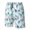 thumbnail image 6 of Uemuo Cool Giraffe Pattern Men's Swim Trunks Hawaiian Beach Bathing Suit Swimsuits Beach Quick-Dry Shorts with Pockets-XX-Large, 6 of 9