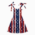 thumbnail image 3 of CAUYDY 1T 2T 3T Toddler Girls 4th of July Clothes 4T 5T 6T Kids Girl Outfit Baby Stars Stripes Sleeveless Dress Independent's Day Suit Children's Gift (Sizes 5-6 Years,Red), 3 of 6