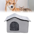 thumbnail image 1 of Casa de Refrigeración Para Gatos Casa Plegable Verano para Mascotas Con Bolsa Hielo Hielo aislado Para Granero Calleejero Al Aire Libre Interior Gatos Salvajes Cachoro Animal, 1 of 7