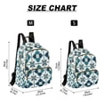 thumbnail image 2 of FORMRS Mini Backpack Purse for Women Quilted Travel Daypack Casual Shoulder Bag, Blue Mosaic Pattern, 2 of 7