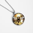 thumbnail image 4 of Honeybee Women's Glass Circular Pendant Necklace, 4 of 5
