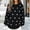 Black, variant on ISUHAZBO Womens Knit Pullover Sweater Polka Dot Crew Neck Long Sleeve Sweater Basic Casual Daily Wear Loose Fit Fall Winter Clothes M