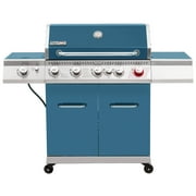 Royal Gourmet GA5403B 5-Burner BBQ Cabinet Style Gas Grill,Sear Burner, Rear Burner and Side Burner,Blue