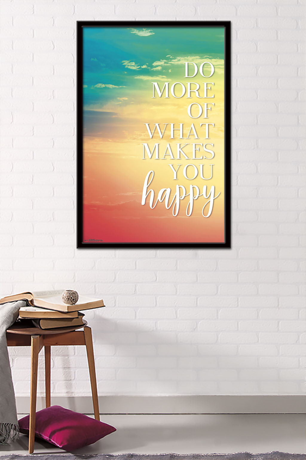 Do More Of What Makes You Happy Wall Poster, 22.375" x 34", Framed