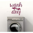 thumbnail image 2 of Wash Dry Laundry Wall Decals Vinyl Letters Stickers Home Décor, 23x23-Inch Berry, 2 of 5