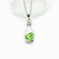 thumbnail image 5 of Soumake Necklace Scratch-Resistant Minimalistic Alloy Heart-Shaped Faux Crystal Bottle Choker Pendant Chain Women Gift Fashion, 5 of 8