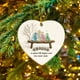 thumbnail image 4 of Adorno de la amistad con forma de corazón de vidrio marino, recuerdo de la amistad, adorno de corazón de la amistad para árbol de Navidad., 4 of 6